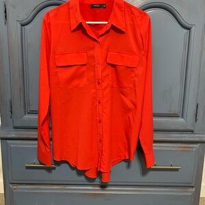 Apt. 9 Red Collared Shirt